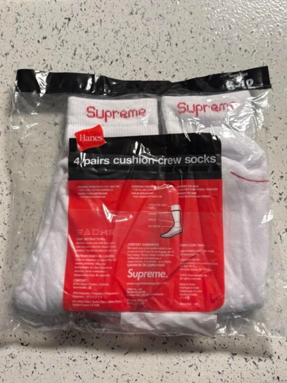 Supreme X Hanes Cushion Crew